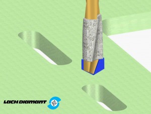 »dreborid®-plus«-Diamant-Werkzeug bohrt – reibt - schleift