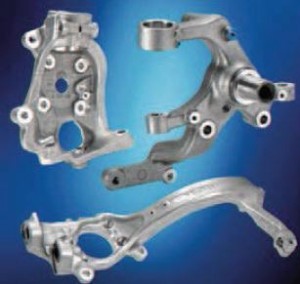 Fahrerksteile für den Automobilbau aus Stahl und Aluminium