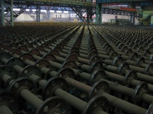 Bild 2: Überlegene Gebrauchsdauer: In Kühlbetten von Walzwerken beispielsweise halten die neuen SKF Lager für extreme Temperaturen dreimal so lang wie konventionelle Lager.