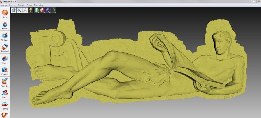3D-Modell des „Lesers” in Artec Studio Quelle: Artec 3D