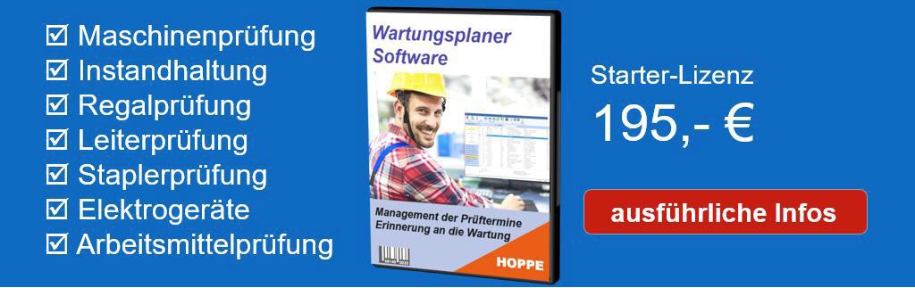 Wartung planen - Mobile Wartungsplaner APP Hoppe Instandhaltungssoftware