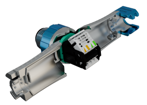 Der kompakte und leistungsstarke Netzwerkstecker eignet sich ideal für Anwendungen im Maschinenbau, in der Automatisierungstechnik und im Anlagenbau. (Urheber: Indu-Sol)