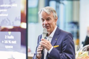VISION 2024 | Pressefrühstück/Press breakfast | Roland Bleinroth, President of Messe Stuttgart