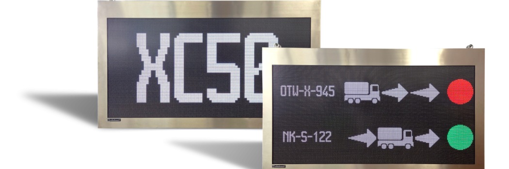 LED-Matrix Displays in Edelstahl